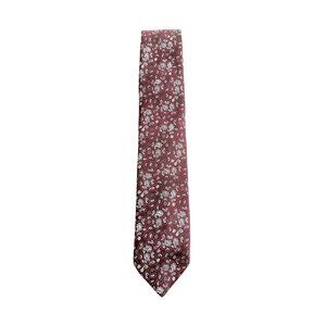 Vintage Jacques Corbeau Burgundy Paisley Necktie